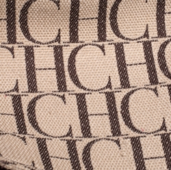 Pre Owned Carolina Herrera Pink Monogram Leather Large Andy Boston Bag