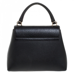 مملوكة مسبقًا Carolina Herrera Blue Monogram Leather Top Handle Bag