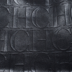 Pre Owned Carolina Herrera Black Leather Matryoshka  Tote