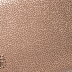 Pre Owned Carolina Herrera Beige Leather Flap Crossbody Bag