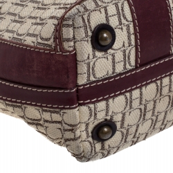 Pre Owned Carolina Herrera Multicolor Monogram Canvas Shopper Tote