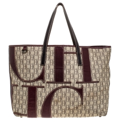 Pre Owned Carolina Herrera Multicolor Monogram Canvas Shopper Tote