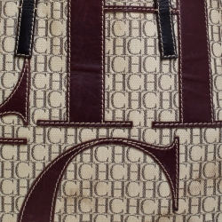 Pre Owned Carolina Herrera Multicolor Monogram Canvas Shopper Tote