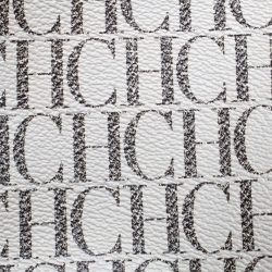 Pre Owned Carolina Herrera Beige/Red Monogram Coated Canvas Flap Crossbody Bag