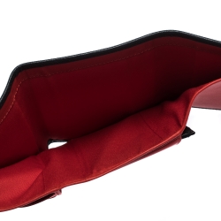 Pre Owned Carolina Herrera Black Leather Trifold  Wallet