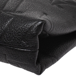 Pre Owned Carolina Herrera Black Leather Front Zip Crossbody Bag