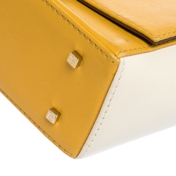 Pre Owned Carolina Herrera Tri Color Leather Casati Shoulder Bag