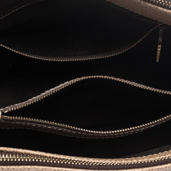 Pre Owned حقيبة يد كارولينا هيريرا "أندي" جلد بني فاتح