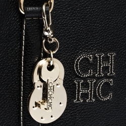 Pre Owned Carolina Herrera Black Leather Andy Tote