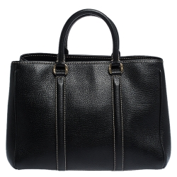Pre Owned Carolina Herrera Black Leather Andy Tote