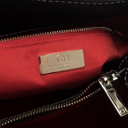 Pre Owned Carolina Herrera Black Leather Andy Tote