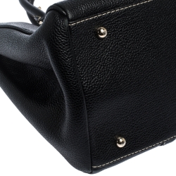 Pre Owned Carolina Herrera Black Leather Andy Tote