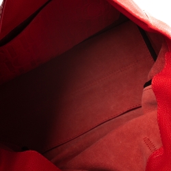 Pre Owned Carolina Herrera Orange Leather Flap Satchel