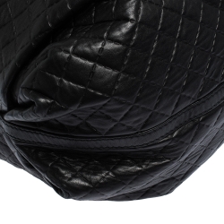 Pre Owned Carolina Herrera Black Quilted Leather Satchel