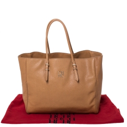 Pre Owned Carolina Herrera Tan Leather Tote