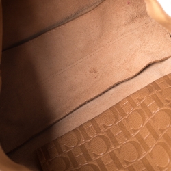 Pre Owned Carolina Herrera Tan Leather Tote