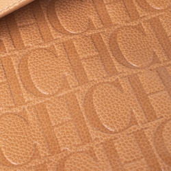 Pre Owned Carolina Herrera Tan Leather Tote