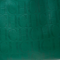 مملوكة مسبقًا Carolina Herrera Green Monogram Leather Matryoshka Tote