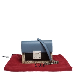 Pre Owned Carolina Herrera Multicolor Leather Carry on Bandoulière Shoulder Bag