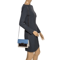 Pre Owned Carolina Herrera Multicolor Leather Carry on Bandoulière Shoulder Bag