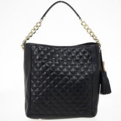 Pre Owned Carolina Herrera CH Black Monogram Tote