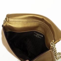 Pre Owned Carolina Herrera Gold Leather Chain Triana Shoulder bag