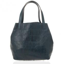 Pre Owned Carolina Herrera Blue Mini Matryoshka Tote