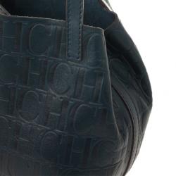 Pre Owned Carolina Herrera Blue Mini Matryoshka Tote