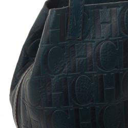 Pre Owned Carolina Herrera Blue Mini Matryoshka Tote