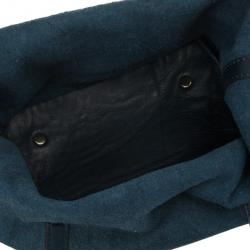 Pre Owned Carolina Herrera Blue Mini Matryoshka Tote