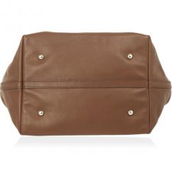 Pre Owned Carolina Herrera Brown Matryoshka Leather Tote