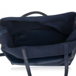 Pre Owned Carolina Herrera Blue Leather Matryoshka Tote