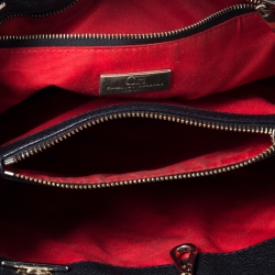 Pre Owned Carolina Herrera Black Quilted Leather Tote