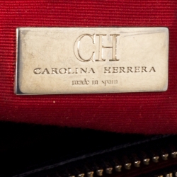 Pre Owned Carolina Herrera Black Quilted Leather Tote