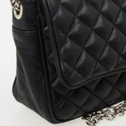 Carolina Herrera Black Quilted Flap Bag