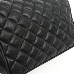 Carolina Herrera Black Quilted Flap Bag