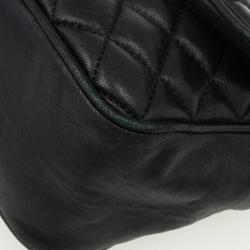 Carolina Herrera Black Quilted Flap Bag