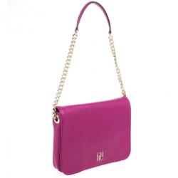 Pre Owned Carolina Herrera Fuchsia Flap Bag