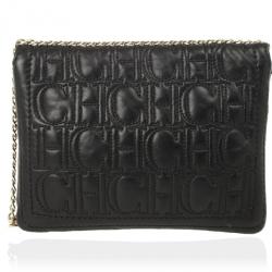 Pre Owned Carolina Herrera Monogram Embossed Bag