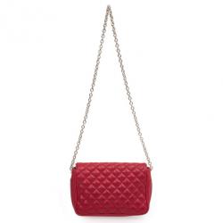Pre Owned Carolina Herrera Red Quilted Flap Bag