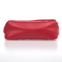 Pre Owned Carolina Herrera Red Quilted Flap Bag