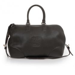 Pre Owned Carolina Herrera Black Boston Bag