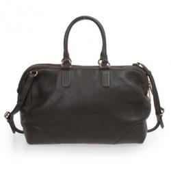 Pre Owned Carolina Herrera Black Boston Bag
