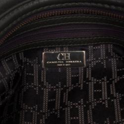Pre Owned Carolina Herrera Black Boston Bag