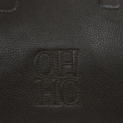 Pre Owned Carolina Herrera Black Boston Bag