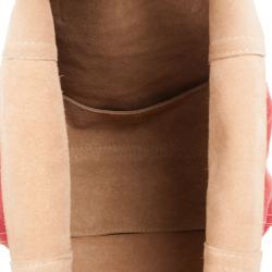 Pre Owned Carolina Herrera Red Leather Tote