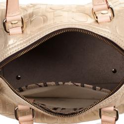 Pre Owned Carolina Herrera Metallic Andy Boston Bag