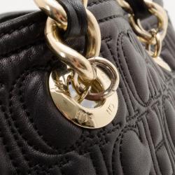 Pre Owned Carolina Herrera CH Black Monogram Tote