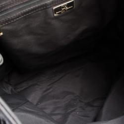 Pre Owned Carolina Herrera CH Black Monogram Tote