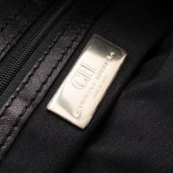 Pre Owned Carolina Herrera CH Black Monogram Tote